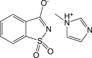 Saccharin 1-methylimidazole