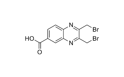 6-Quinoxalinecarboxylic acid, 2,3-bis(bromomethyl)-