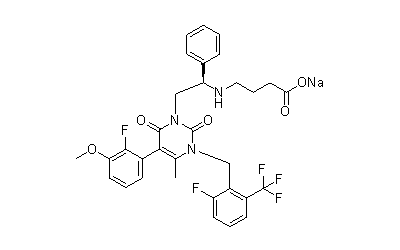Elagolix sodium