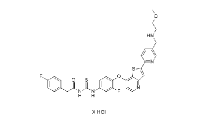 Glesatinib hydrochloride