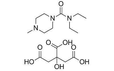 Diethylcarbamazine citrate