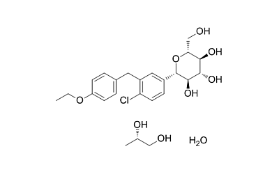 Dapagliflozin ((2S)-1,2-propanediol, hydrate)