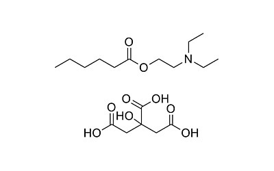 Diethyl aminoethyl hexanoate citrate