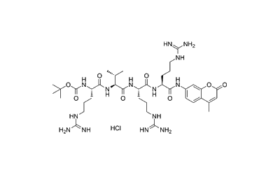 Boc-Arg-Val-Arg-Arg-AMC hydrochloride
