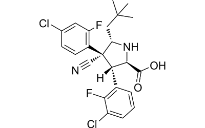 (3S,4R,5S)-rel-3-(3-Chloro-2-fluorophenyl)-4-(4-chloro-2-fluorophenyl)-4-cyano-5-neopentylpyrrolidine-2-carboxylic acid