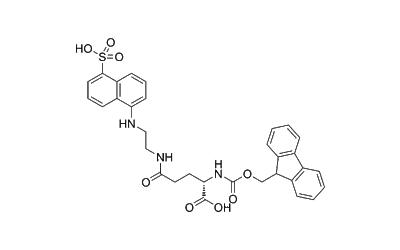 N2-(((9H-Fluoren-9-yl)methoxy)carbonyl)-N2-(2-((5-sulfonaphthalen-1-yl)amino)ethyl)-L-glutamine