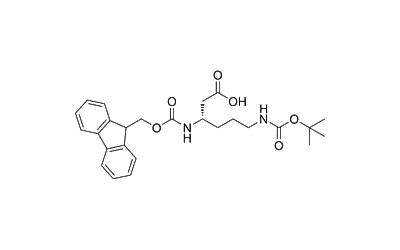 (S)-3-((((9H-Fluoren-9-yl)methoxy)carbonyl)amino)-6-((tert-butoxycarbonyl)amino)hexanoic acid
